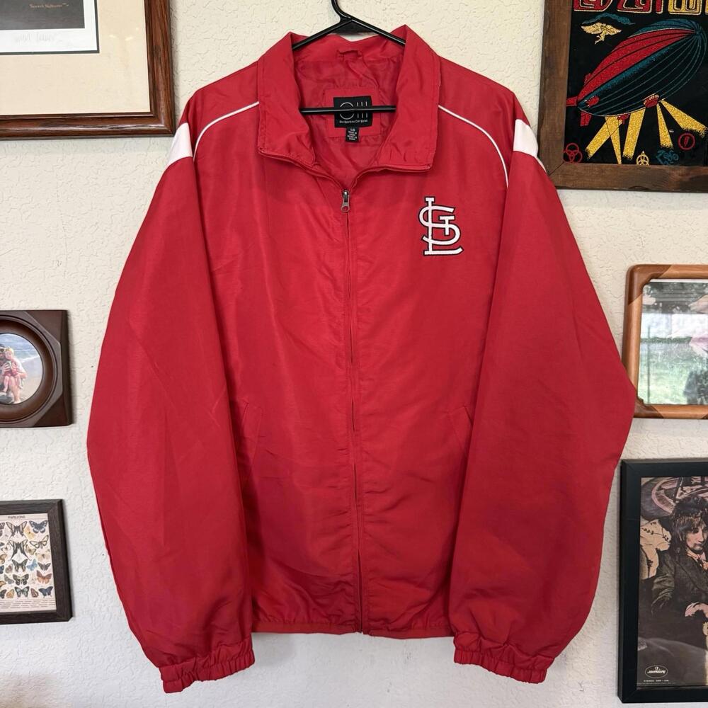 G-III Sports by Carl Banks. MLB Red St Louis Cardinals Windbreaker‎ Jacket Large